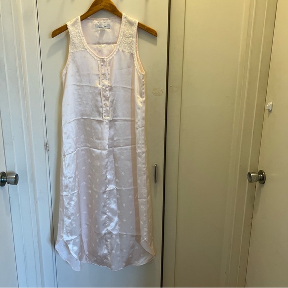 Christian Dior Other - Christian Dior Vintage Pink Lace Sleeveless Long  Nightgown-Medium W/Flaws*